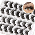 Fyonas Fluffy Lashes Wispy False Eyelashes Natural Look Volume & 3D Faux Mink Strip Lashes 15-18mm (815)