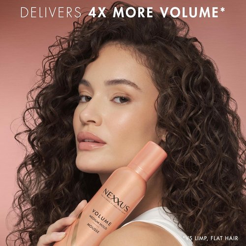Nexxus Styling Hair Mousse - Volume Boosting Formula with Medium Hold | 10.6 oz Powered by STYLEPROTECT Technology