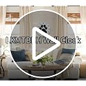 12-Inch Silent Wall Clock - Halloween Cat & Full Moon Design - Home Decor