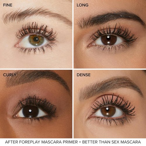 Too Faced Better Than Sex Volumizing Mascara & Foreplay Primer Duo | Volume & Conditioning, 0.17 Fl Oz & 0.13 Fl Oz