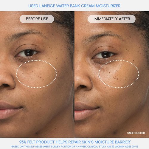 LANEIGE Water Bank Blue Hyaluronic Cream - Hydrating Korean Face Moisturizer with Squalane & Ceramide