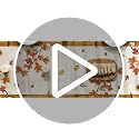 Beige 13x72 Inch Fall Table Runner - Polyester Home Decor for Dining & Parties