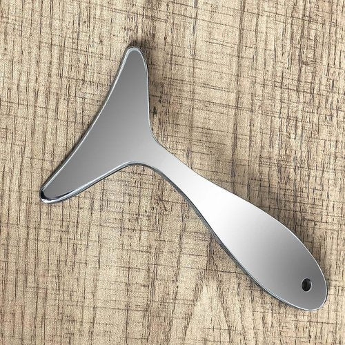 BYYDDIY Stainless Steel Manual Facial Sculptor Tool & Neck Massager Tool for Neck Skin Lifting & Firming & Wrinkle & Dark Circle Reducer,Gua Sha Massage Tool for Skin Care (Y)