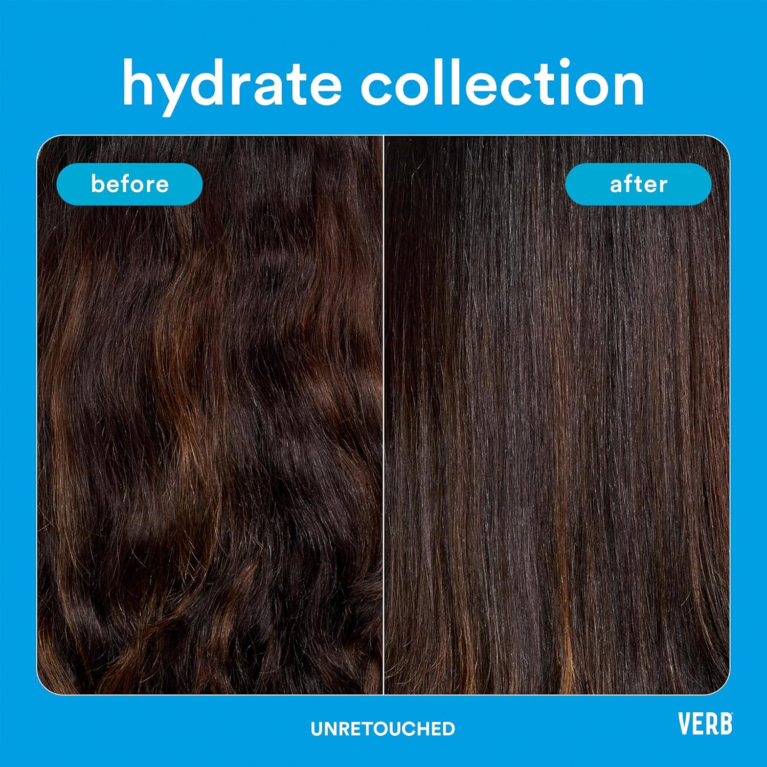 VERB Hydrate Styling Cream - Smooth Frizz and Nourish Dry Hair - Amber & Warm Jasmine Scent
