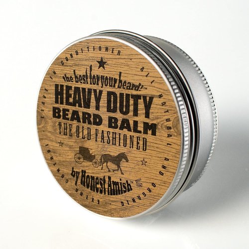 Honest Amish Heavy Duty Beard Balm - Nourishing Formula in New Large 4 Ounce Twist Tin