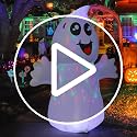 5 FT Halloween Inflatable Ghost Yard Decoration with LED Lights Outdoor & Indoor