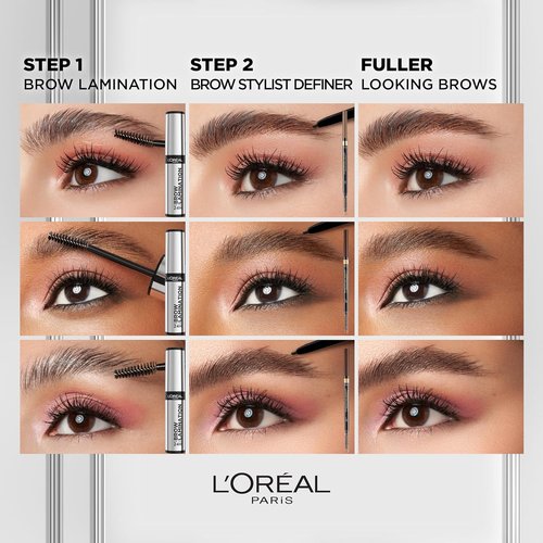 L'Oreal Paris Infallible Brow Lamination Gel - Water-Resistant 24H Longwear, Clear, 0.16 Fl Oz