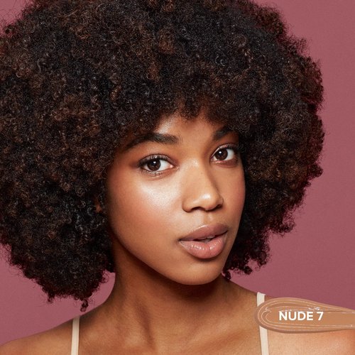 Nudestix Tinted Cover Liquid Foundation, Buildable Coverage for Even Skin Tone, Flawless Natural Lightweight Makeup Finish, 0.84 fl oz (25 ml) (Nude 7)