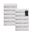 A1HC Wash Cloths Set (13x13 Inches), 500 GSM 100% Ring Spun Cotton, Oeko-TEX Green Certified, Zero Twist, Ultra Soft, Quick Dry & Highly Absorbent, Soft Washcloths (Bright White, 12 Piece Wash Cloth)
