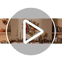 18-Inch Fall Halloween Wreath with Lights - White, Orange & Brown Door Decor