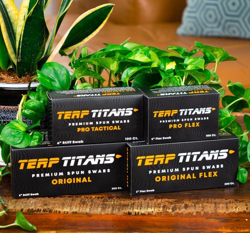 TerpTitans – Pro Flex – Flexible 5-inch Cotton Swabs, 2-Pack — Barrel Tip For Max Absorption and Fine Point Tips For Tight Spaces