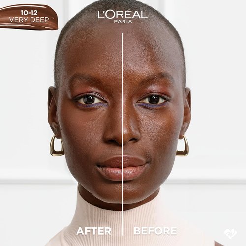L'Oreal Paris True Match Nude Hyaluronic Tinted Serum Foundation - Very Deep 10-12, 1 fl. oz.
