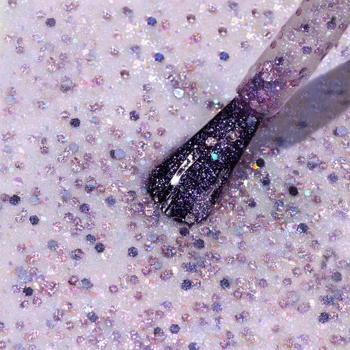 LONDONTOWN lakur Nail Polish - Chip-Resistant, Non-Toxic, Conditions & Hydrates Nails | Shimmery Holographic Purple, Grape Fizz, .40 fl oz