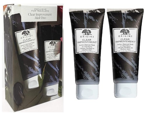 Origins Clear Improvement Mask Duo - Exclusive Travel Size | Deep Cleansing & Detoxifying Formula