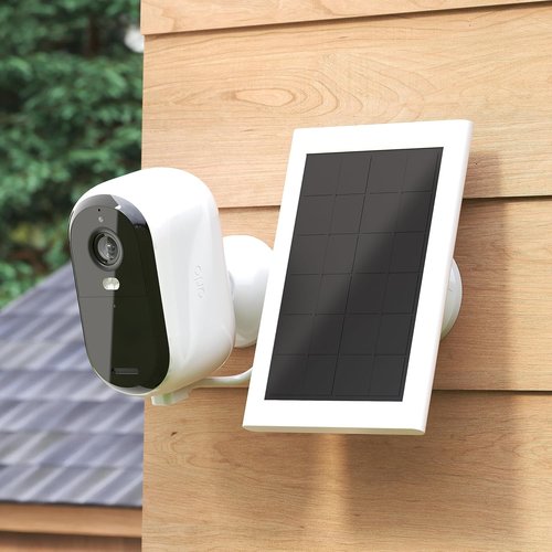 Arlo Essential Solar Panel Charger - Certified Accessory for Essential Outdoor Cameras | White - VMA6600