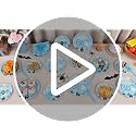 Halloween Little Boo Blue Party Plates Napkins Forks Set - Baby Shower & Costume Celebration