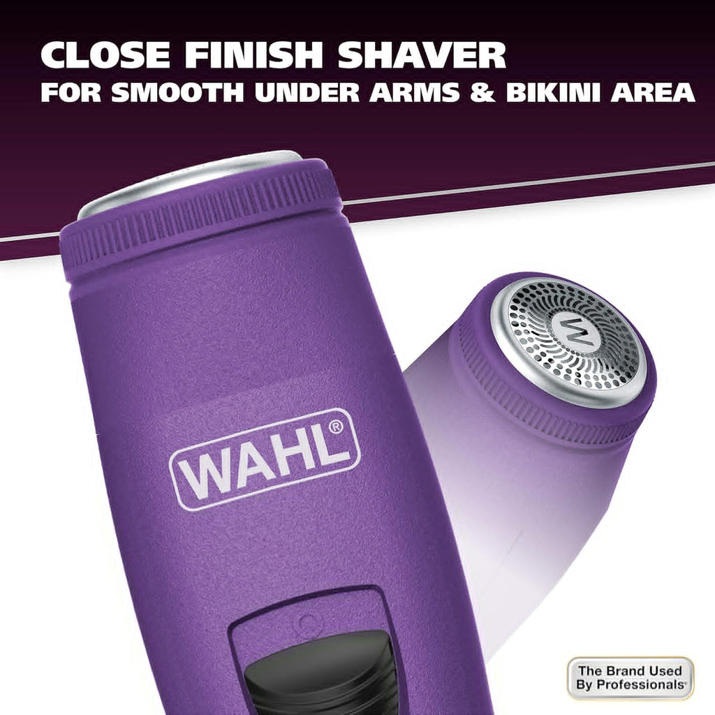 Wahl Pure Confidence Rechargeable Electric Trimmer - Smooth Shaving & Trimming for Face, Underarms, Eyebrows & Bikini Areas | Model 9865-100