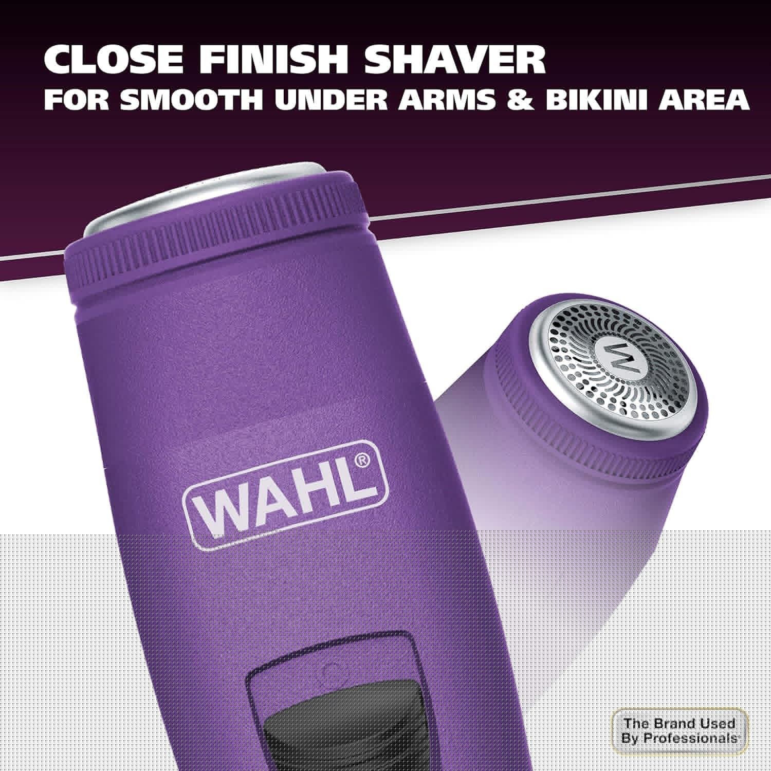 Wahl Pure Confidence Rechargeable Electric Trimmer - Smooth Shaving & Trimming for Face, Underarms, Eyebrows & Bikini Areas | Model 9865-100