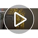 Brown Enchanted Willow Vine Room Decor: 7.5Ft Fairy Lights with Remote Control - 2 Pack