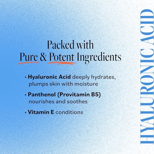 Derma E Hydrating Gentle Cleanser - Moisturizing Facial Wash with Hyaluronic Acid, 6 fl oz