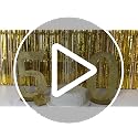 Gold Glitter Number 0 Table Centerpiece - 11.8 Inch Party Decoration