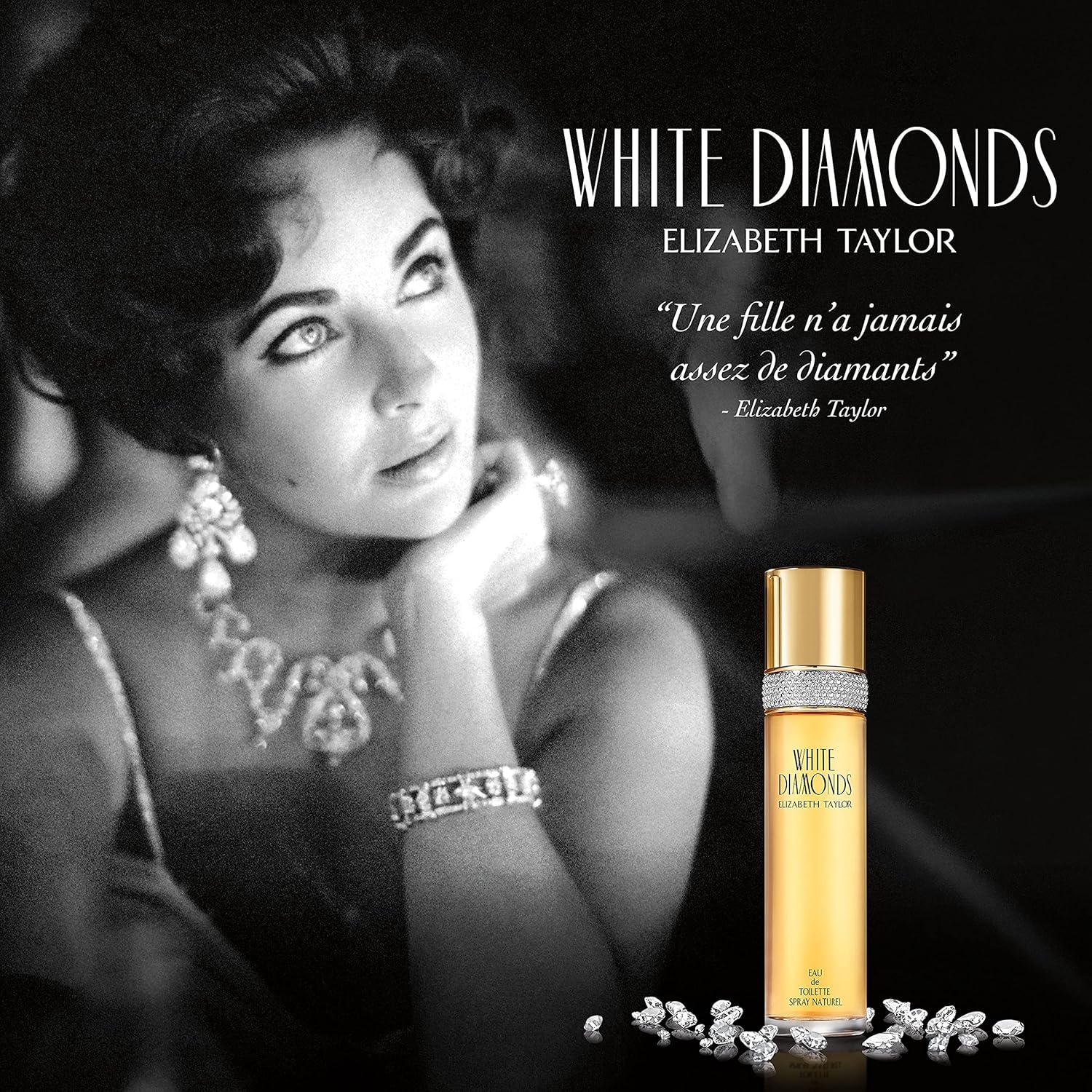 White Diamonds Lustre by Elizabeth Taylor | Fragrance Mist 8 oz - Elegant Scent for Women