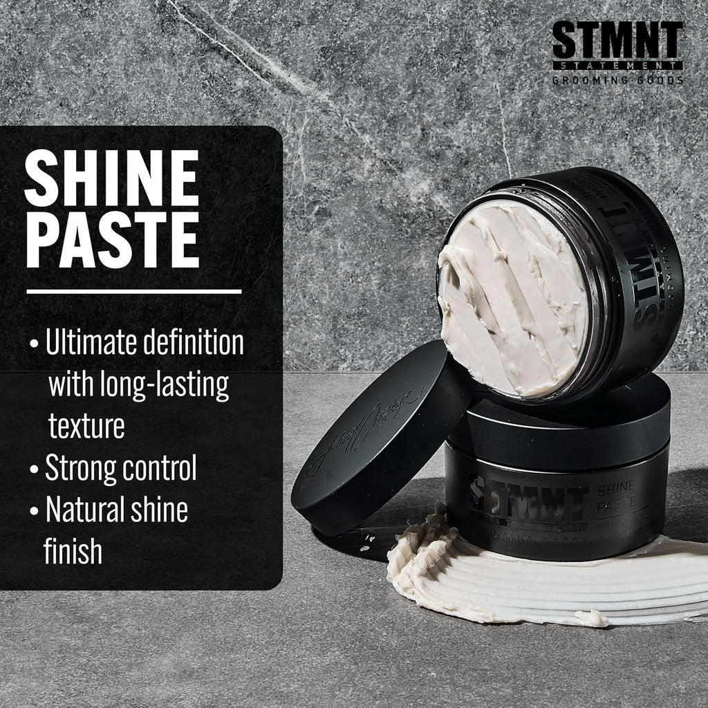 STMNT Grooming Goods Shine Paste - Natural Shine Finish & Strong Control | Non-Greasy Formula