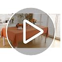 Midsummer Breeze Orange Fall Tablecloth 55x120 Inches Rectangular with Fringed Edges