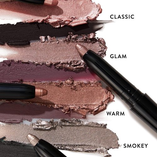 Laura Geller New York Swipe-N-Line Dual-Ended Eyeshadow & Eyeliner - Classic Onyx/Champagne - Waterproof, Creamy Finish