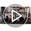 24 Halloween Gothic Bat Ornaments for Tree - Black Bat Decoration Set Variation of Black Bat