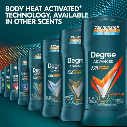 Degree Men Advanced Protection Antiperspirant Deodorant - Adventure Scent | 2.7 oz, 2-Pack