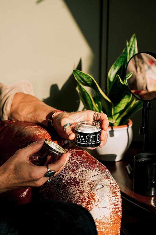 18.21 Man Made Hair Styling Paste - Original Sweet Tobacco Scent, 2oz | Natural Shine Finish