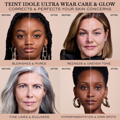 Lancôme Teint Idole Ultra Wear Care & Glow Longwear Foundation with SPF 27, Hydrating Medium Buildable Coverage & Glow Finish - 220C