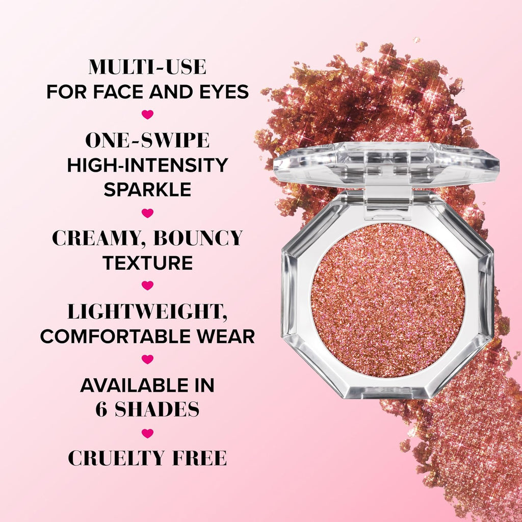 Too Faced Disco Crush Glitter - High Shine Multi-Use Eye & Face Sparkle | Creamy Iridescent Multichrome, 0.05 Ounce