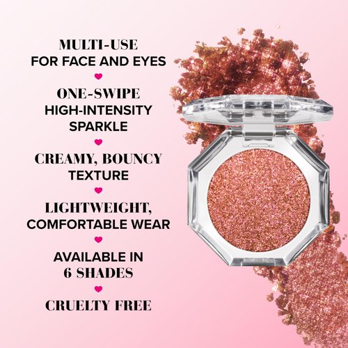 Too Faced Disco Crush High Shine Glitter Multi-Use Eye + Face Sparkle | Creamy, Iridescent, Multichrome Face & Eyeshadow Glitter, 0.05 Ounce, Fairy Dust
