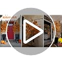 Lighted Faux Fall Maple Tree - 6.5FT Outdoor Decor with Yellow Leaves, 2-Pack