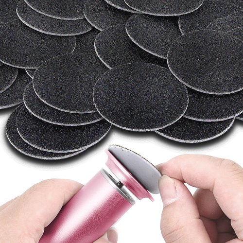 60PCS Replaceable Sandpaper Refill Discs for Electric Foot File Callus Remover (Grit 100)