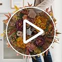 24 Inch Fall Harvest Front Door Wreath - Autumn Thanksgiving Decor - Orange