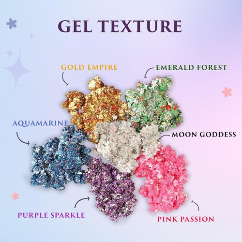 Secret of Pharaoh Holographic Glitter Gel - Pink Passion | Versatile Face, Body & Hair Makeup for Festivals