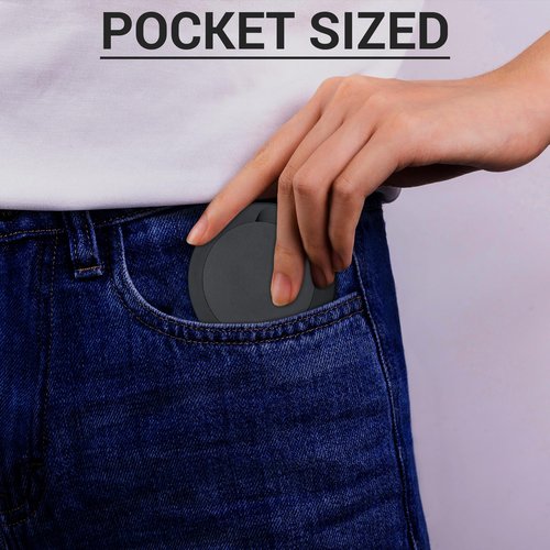Matte Black Metal Zyn Pouch Container – Dual Compartment Storage Tin with Secure Lid