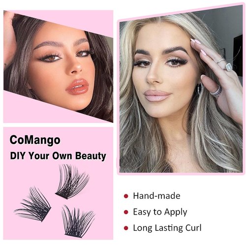 144Pcs Loose Cluster Lashes C Curl 14mm Lash Clusters DIY Eyelash Extensions Mega Volume Individual Lashes Eyelash Clusters Extensions