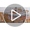 Fall Tablecloth 60x84 Inch Rectangular Pumpkin Buffalo Plaid Outdoor Holiday Cover - Water Resistant
