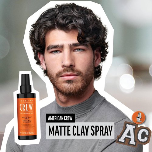 American Crew Matte Clay Spray - Strong Hold & Natural Finish | 5.1 Fl Oz
