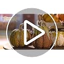 Large Fall Pumpkin Decor Set of 3 - Lifelike Resin Corn Pattern Figurines for Indoor & Outdoor Autumn Thanksgiving Halloween
