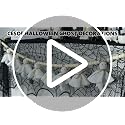 Halloween Ghost Garland 7.2ft Decorative Hanging Banner for Mantel & Wall