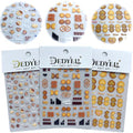Dedyel Food Nail Art Stickers 3D Cake Dessert Donut Ice Cream Cookies Fruit Bread Self-Adhesive Nail Stickers for Women Girls Kids