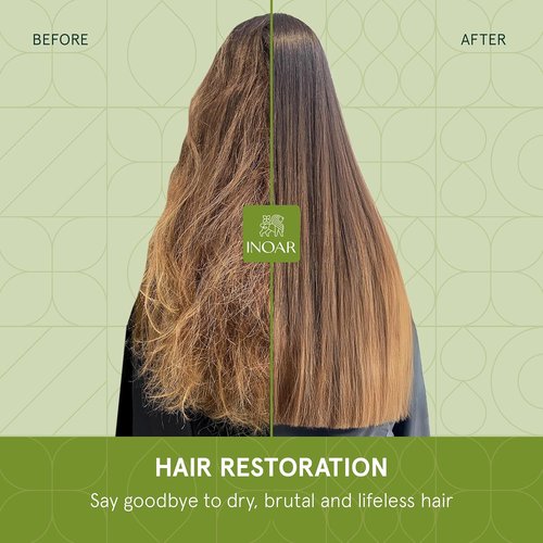 Inoar DayMoist Shampoo - Deep Hydration & Repair with Argan Oil Complex | 16.9 Fl Oz