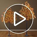 8FT Lighted Maple Tree with 264 LED Warm White Lights - Artificial Fall Decor