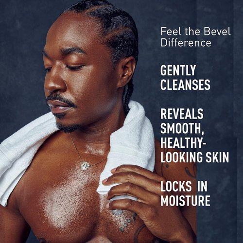 Bevel Moisturizing Body Wash for Men - Supreme Oak Scent with Shea Butter & Coconut Oil, 16 Oz
