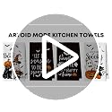 Black Microfiber Kitchen Towels Set of 4 12x24 Inch Quick Dry Dish Towels